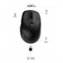 Mouse Ergonómico Acteck Optimize Ergo MI680, Inalámbrico, Óptico, 1.600DPI, RF Inalámbrico, Negro - Imagen adicional 1