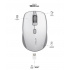 Mouse Acteck Óptico Optimize Trip MI670, Inalámbrico, USB-A, 1600DPI, Blanco - Imagen adicional 1
