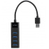 Acteck Hub USB A 3.0 de 4 Puertos, Negro  1
