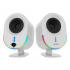Acteck Bocinas Dynamic Exact BS630, Alámbrico/Inalámbrico, Bluetooth, 2.0 Canales, 20W RMS, USB, Blanco