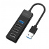 Acteck Hub USB 3.2 Gen 1 Macho - 4x USB 2.0 Hembra, Negro  1