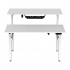 Acteck Escritorio Eléctrico Doble Ajustable Ergo Desk V2 ED727, Blanco - Imagen adicional 1