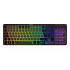 Teclado Acteck Techno Pro TI790 LED RGB, Teclado Mecánico, Clicky Purple, Inalámbrico, RF Inalámbrico/Bluetooth, Negro, Español