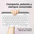 Teclado Acteck Inspire Trek TI737 65%, Inalámbrico, RF Inalámbrico/Bluetooth, Blanco, Español   6