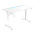 Acteck Escritorio Gamer Ergo Desk Pro ED757 RGB, Altura Ajustable, 120cm x 60cm, Blanco
