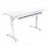Acteck Escritorio Gamer Ergo Desk Pro ED757 RGB, Altura Ajustable, 120cm x 60cm, Blanco - Imagen adicional 3