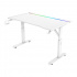 Acteck Escritorio Gamer Ergo Desk Pro ED757 RGB, Altura Ajustable, 120cm x 60cm, Blanco - Imagen adicional 2