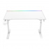 Acteck Escritorio Gamer Ergo Desk Pro ED757 RGB, Altura Ajustable, 120cm x 60cm, Blanco - Imagen adicional 1