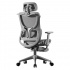 Acteck Silla Flux Ultra EC696HR, Respaldo de malla, Reposabrazos Ajustables, Gris - Imagen adicional 1