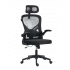 Acteck Silla Flux Base EC343HR, Respaldo de Malla, Negro