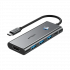 Acteck Docking Station Gatex Dock HD780 USB-C, 1 x USB-C 3.0, 3 x USB-A 3.0, 1 x HDMI, MicroSD/SD