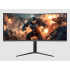 Monitor Gamer Curvo Acteck MGM34P LED 34", 3440x1440 Ultra Wide Quad HD, G-Sync/FreeSync, 165Hz, HDMI/DisplayPort, Negro  1