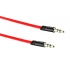 Acteck Cable Auxiliar Plano AP-001, 3.5mm Macho - 3.5mm Macho, 1.8 Metros, Rojo  1