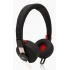 Acteck Audífonos AS-600, Inalámbrico, Bluetooth, Negro/Rojo  1