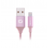 Acteck Cable USB A Macho - Lightning Macho, 1 Metro, Rosa  1