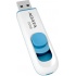 Memoria USB Adata C008, 8GB, USB 2.0, Azul/Blanco  1