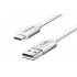 Adata Cable USB C Macho - USB A Macho, 1 Metro, Blanco  3