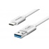 Adata Cable USB C Macho - USB A Macho, 1 Metro, Blanco  2