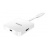Adata Hub USB C 3.0 Macho - 4x USB A 3.0 Hembra, 5000 Mbit/s, Blanco  2
