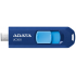 Memoria USB Adata UC300, 128GB, USB 3.2, Lectura 100 MB/s, Azul  1