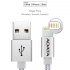Adata Cable AMFIAL-100CMK-CSV USB A 2.0 Macho - Lightning Macho, 1 Metro, Plata  4