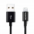 Adata Cable de Carga Certificado MFi Lightning Macho - USB A Macho, 1 Metro, Negro, para iPod/iPhone/iPad  1