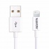 Adata Cable de Carga Certificado MFi Lightning Macho - USB A Macho, 1 Metro, Blanco, para iPod/iPhone/iPad  1