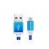 Adata Cable USB 2.0 A - Micro USB 2.0 B para Android/Windows, 1 Metro, Azul  1