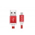 Adata Cable USB 2.0 A - Micro USB 2.0 B para Android/Windows, 1 Metro, Rojo  1