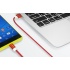 Adata Cable USB 2.0 A - Micro USB 2.0 B para Android/Windows, 1 Metro, Rojo  5