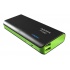 Cargador Portátil Adata PowerBank PT100, 10.000mAh, Negro/Verde  1