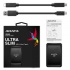 SSD Externo Adata SC685 Ultra Slim, 250GB, USB C, Negro, A Prueba de Golpes - para Mac/PC  1