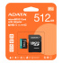 Memoria Flash Adata Premier Pro, 512GB MicroSDXC UHS-I Clase 10, con Adaptador  1