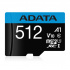 Memoria Flash Adata Premier, 512GB MicroSDXC UHS-I Clase 10, con Adaptador  1