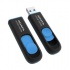 Memoria USB Adata Dashdrive UV128, 256GB, USB 3.0, Lectura 100MB/s, Negro/Azul  1