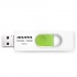 Memoria USB Adata UV320, 32GB, USB 3.1, Lectura máx 100MB/s, Blanco/Verde  2
