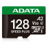 Memoria Flash Adata Speed Plus, 128GB MicroSDXC UHS-III Clase 10, con Adaptador   1