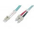 AddOn Cable Fibra Óptica Duplex OFNR LC Macho - SC Macho, 3 Metros, 50/125, Aqua  1