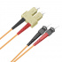 Addon Cable Fibra Óptica Multimodo OM1 SC Macho - ST Macho, Núcleo 62.5µm, Cubierta 125µm, 4 Metros, Naranja  1