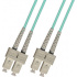 Addon Cable Fibra Óptica Multimodo OM4 ST Macho - SC Macho, Núcleo 50µm, Cubierta 125µm, 6 Metros, Azul  1