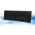 Teclado Adesso AKB-630UB, Alámbrico, USB, Negro (Inglés)  1