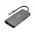 Adesso HUB USB C 3.2 - HDMI/Thunderbolt 3/USB A 3.2/USB C, Gris  1
