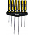 Adir Juego de Desarmadores TULPLUS, 6 Piezas, Negro/Amarillo