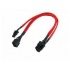 Aerocool Cable de Poder 6-pin Macho - 6-pin Hembra, 40cm, Rojo  1
