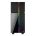 Gabinete Aerocool Playa RGB, Midi-Tower, Micro ATX/Mini-ITX, USB 3.0, sin Fuente, Negro ― Caja abierta, producto nuevo.  1
