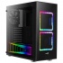 Gabinete Aerocool Tor con Ventana RGB, Midi-Tower, ATX/Micro ATX/Mini-ITX, USB 2.0/3.0, sin Fuente, 3 Ventiladores Instalados, Negro  3
