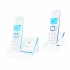 Alcatel Teléfono Inalámbrico Versatis F230 Voice DUO, DECT, Contestadora, 2 Auriculares, Altavoz, Azul/Blanco  1