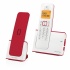 Alcatel Teléfono Inalámbrico G280 Voice Duo, DECT, Contestadora, 2 Auriculares, Altavoz, Blanco/Rojo  1