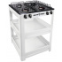Alfa Parrilla de Gas 411S, 4 Quemadores, Blanco, con Estante  1