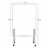Alfra Pintarrón Móvil Doble Superficie Metálico, 150 x 110cm, Blanco  9